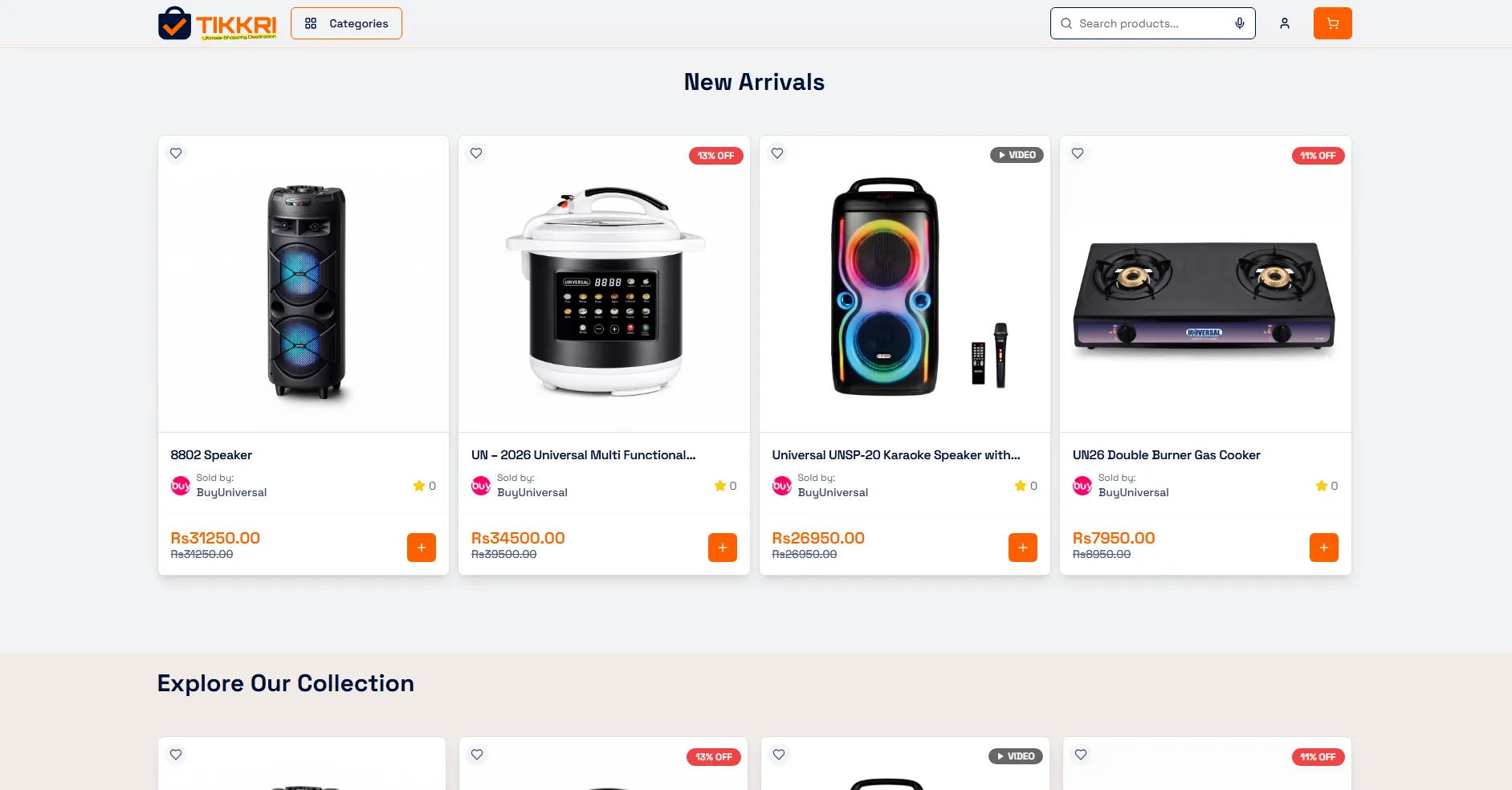 TIKKRI website preview